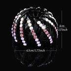 Chignon cheveux strass élégant pour coiffures raffinées - TayShop