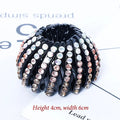 Chignon cheveux strass élégant pour coiffures raffinées - TayShop