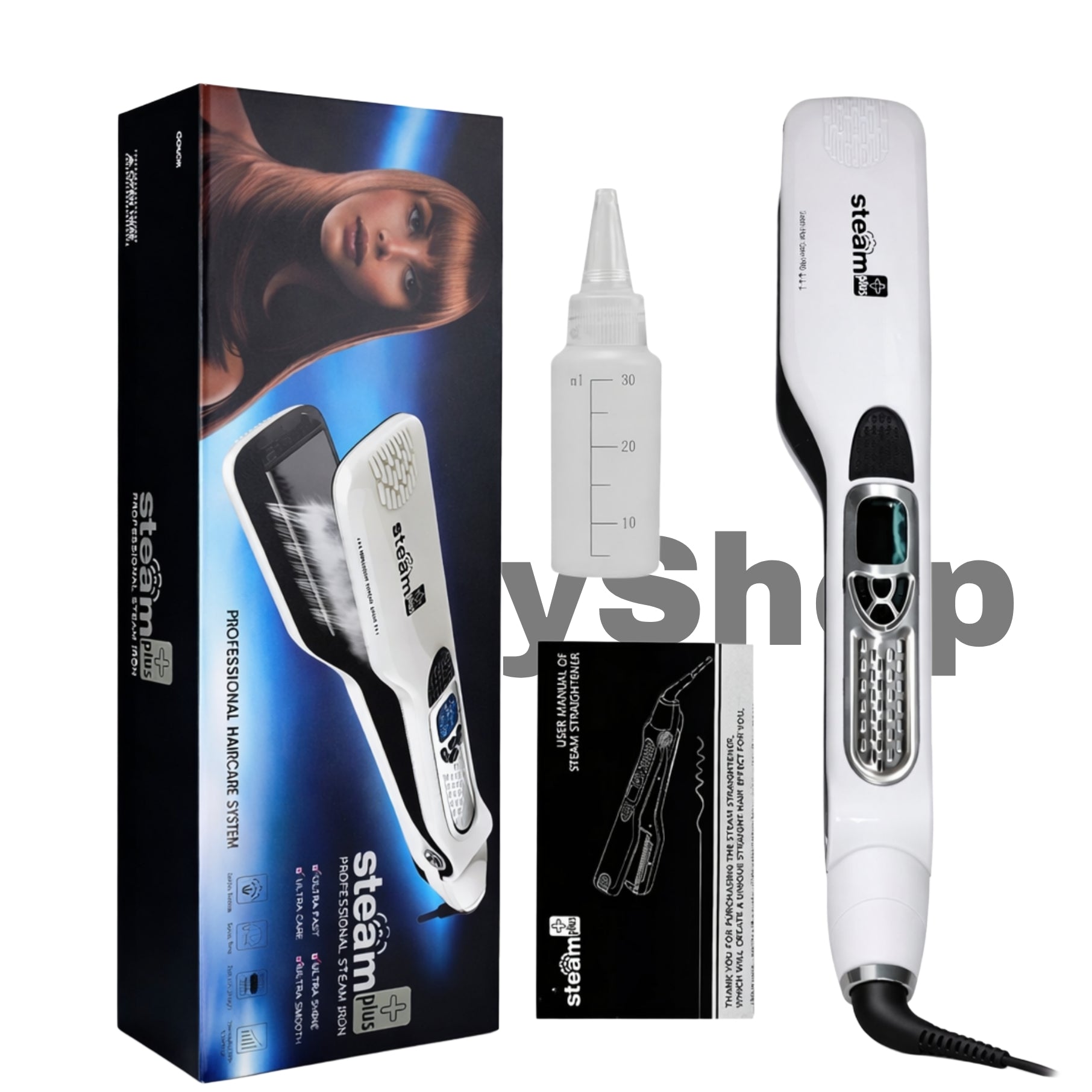 Brosse lissante vapeur ionique – Lissage doux et brillant