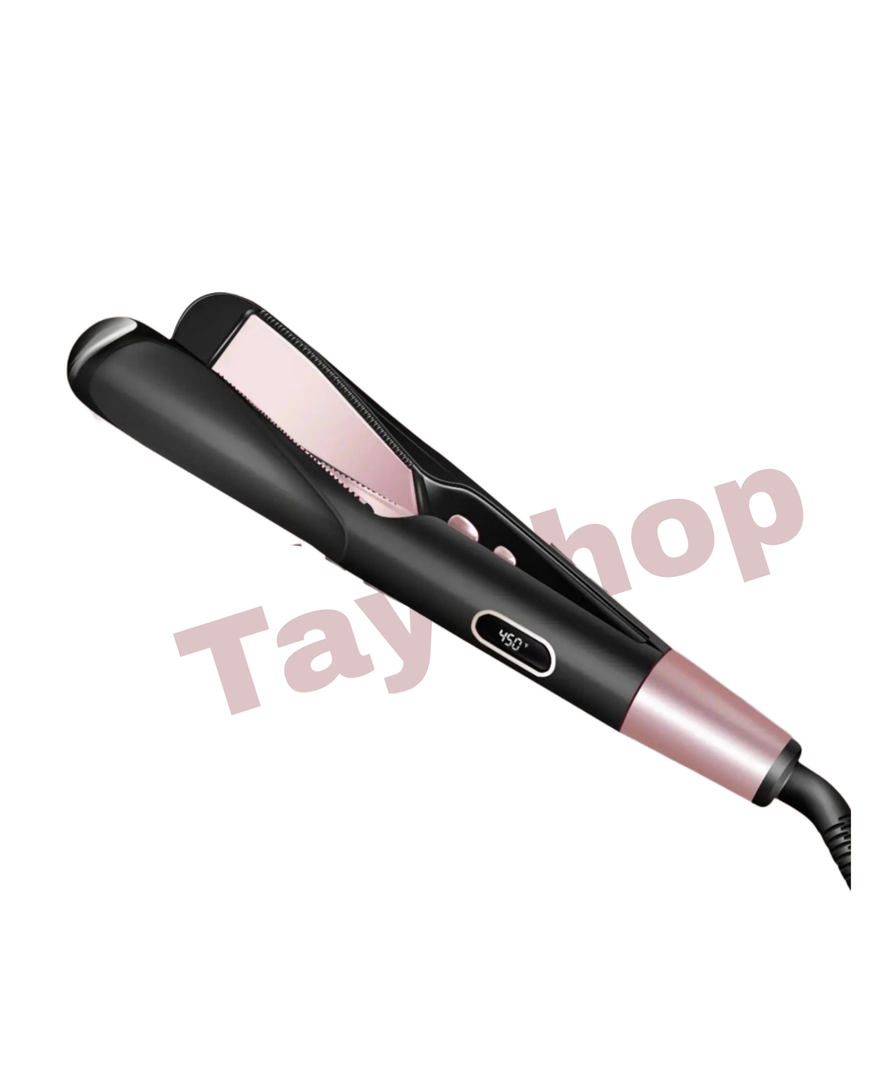 Lisseur boucleur 2 en 1 professionnel pour cheveux lisses et bouclés