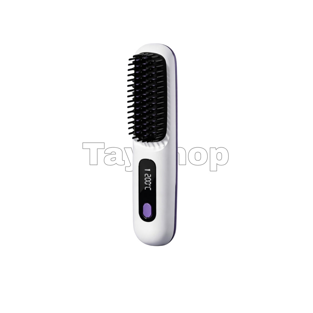 Brosse lissante sans fil rechargeable – Lissage rapide