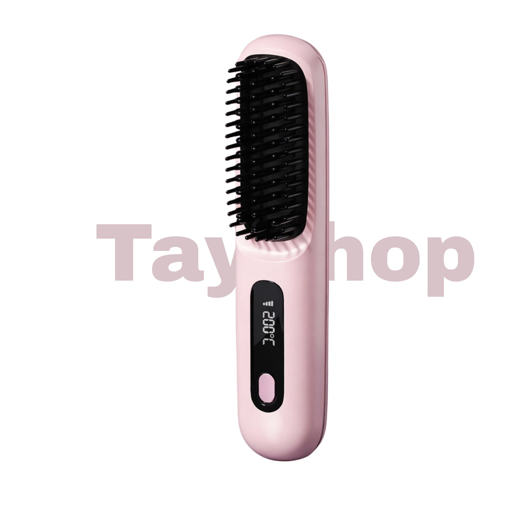 Brosse lissante sans fil rechargeable – Lissage rapide