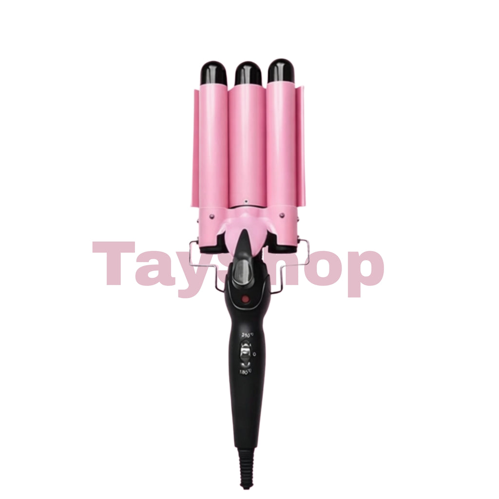 Boucleur triple professionnel pour boucles wavy longue tenue