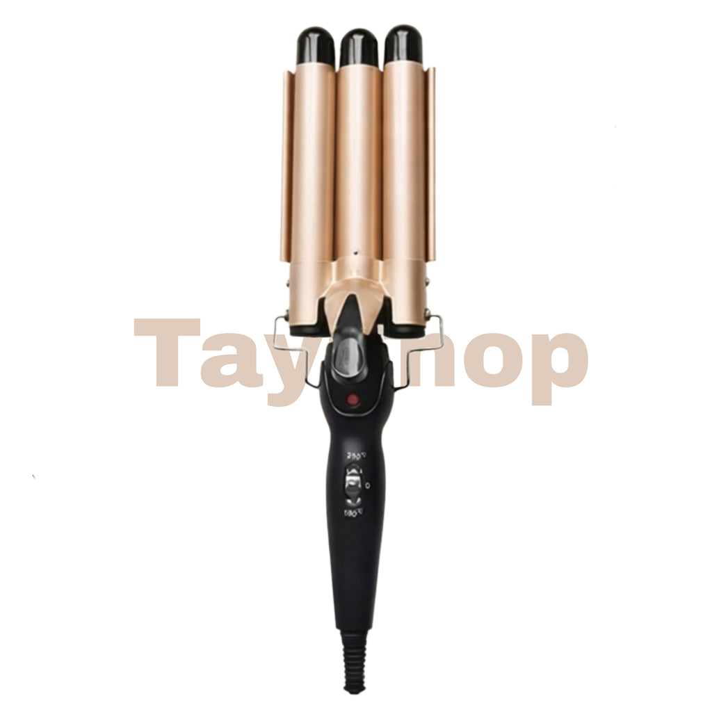 Boucleur triple professionnel pour boucles wavy longue tenue