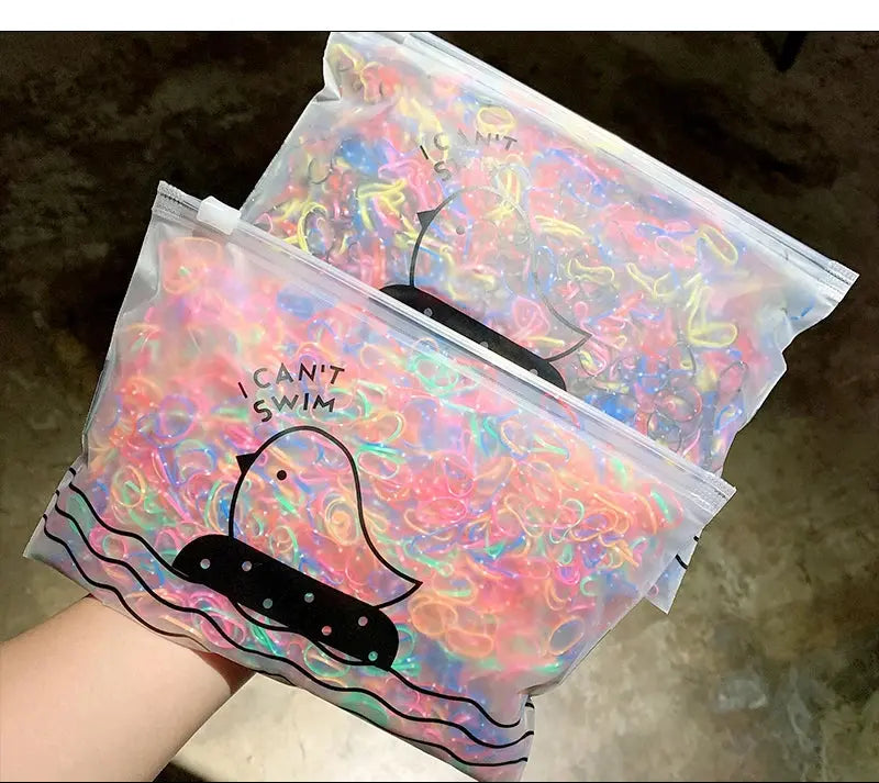 Élastiques cheveux silicone résistants et multicolores - TayShop