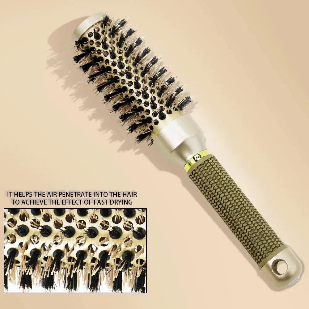 Brosse cheveux ronde professionnelle pour brushing parfait - TayShop