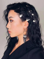 Barrettes cheveux argent élégantes et résistantes - TayShop