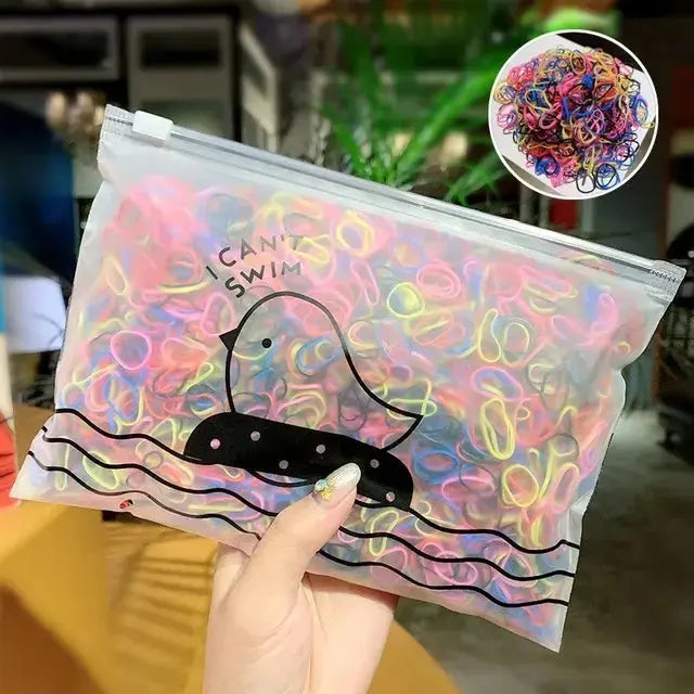 Élastiques cheveux silicone résistants et multicolores - TayShop