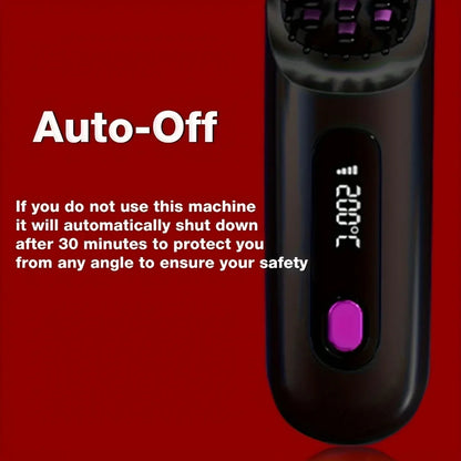 Wireless Hair Straightener Brush Ceramic Heating Smooth hair care Comb Portable Negative Ion Hair Care Comb
