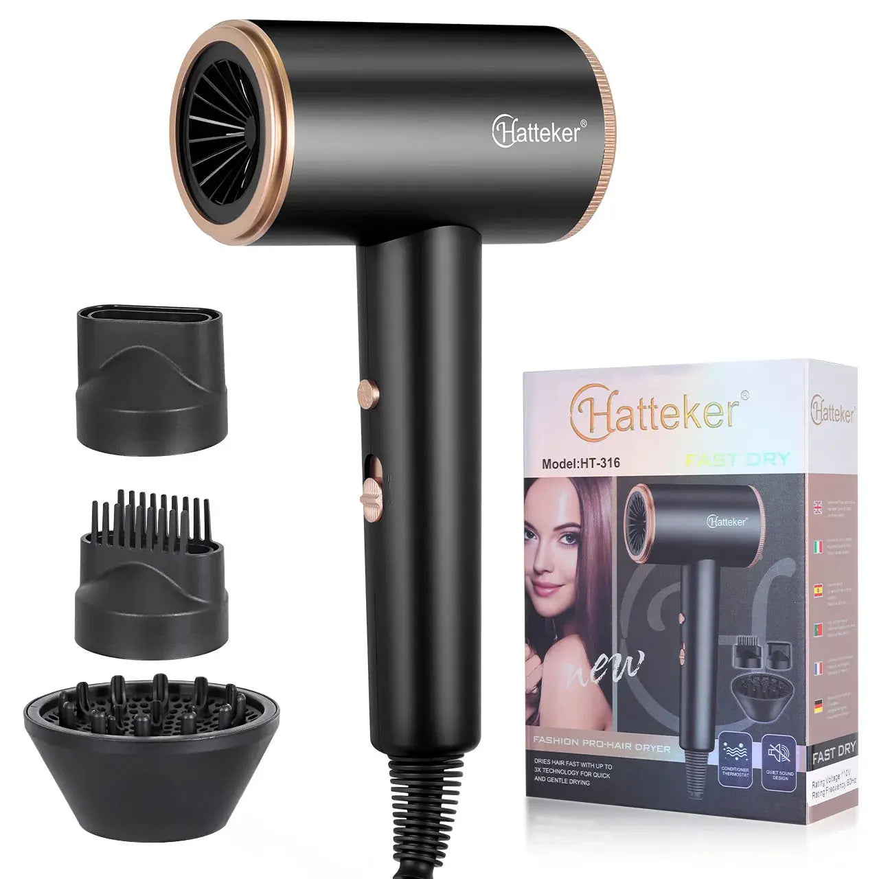sèche-cheveux professionnel 3200W haute puissance - TayShop