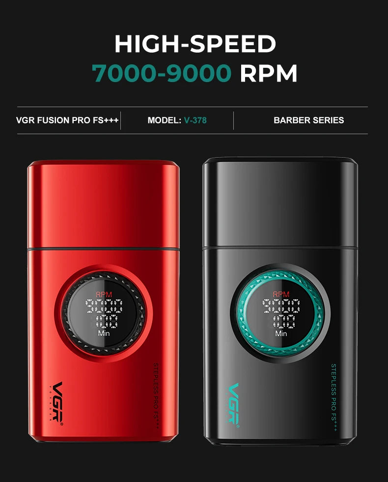 Rasoir électrique professionnel VGR – Triple lame haute vitesse