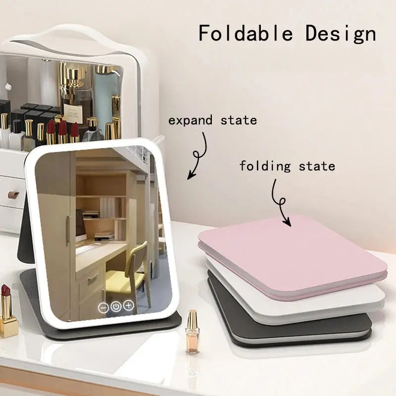 Miroir LED rechargeable – Éclairage parfait pour maquillage - TayShop