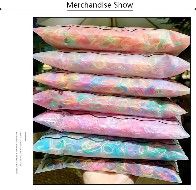 Élastiques cheveux silicone résistants et multicolores - TayShop