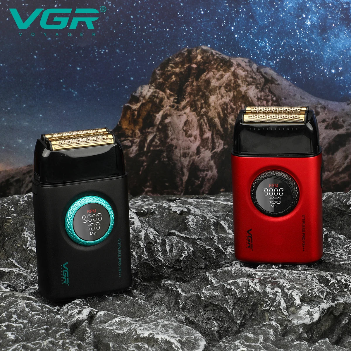 Rasoir électrique professionnel VGR – Triple lame haute vitesse