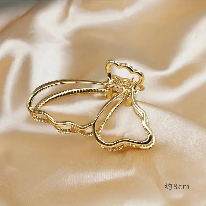 Lot de Pinces à Cheveux Dorées Élégance – Finition Or Brillant - TayShop